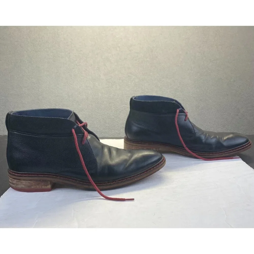 Cole Haan Men's US‎ 10M Black Leather Chukka Desert Ankle Casual Boots C11766